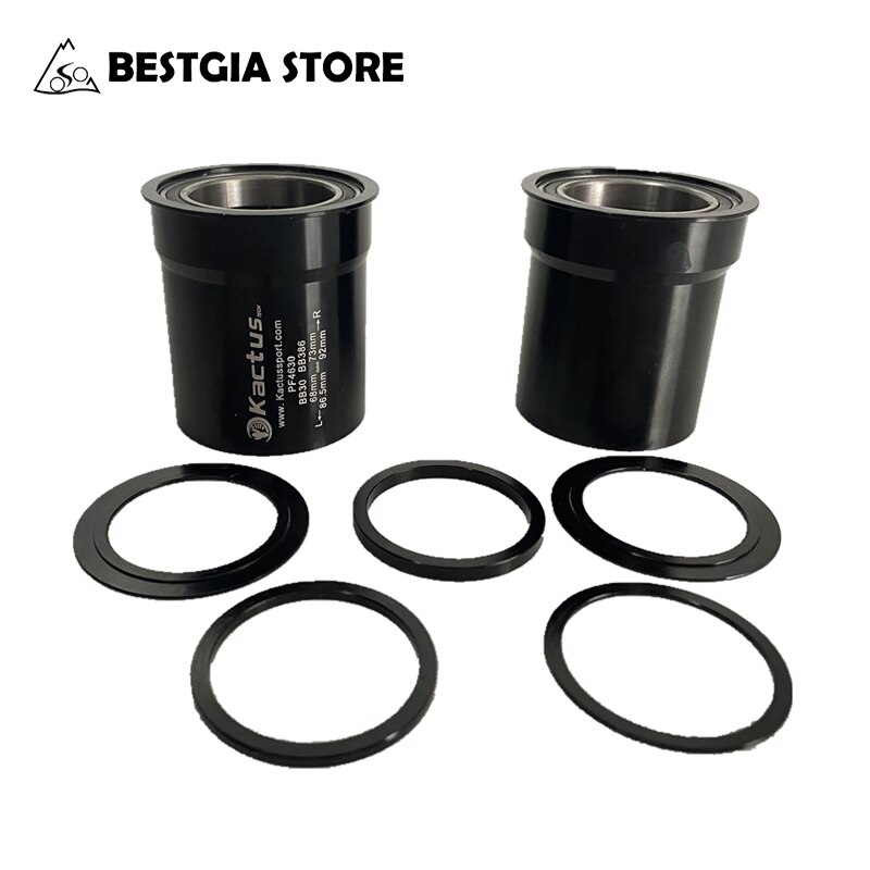 KACTUS PF4630/BB30-soporte inferior de cerámica para bicicleta de montaña, 68-73MM, 86,5-92MM, pedalier para bicicleta de carretera: Black