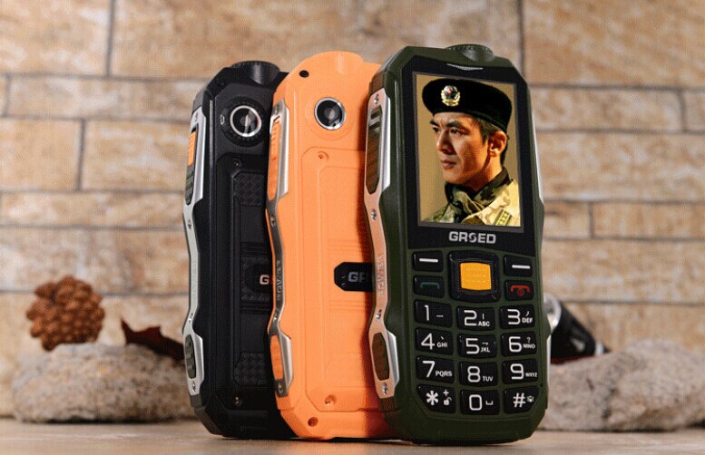 Russian Unlocked , Arabic Spanish 6800mAh Dual SIM Card Tachograph power bank Rugged shockproof mobile phone P295