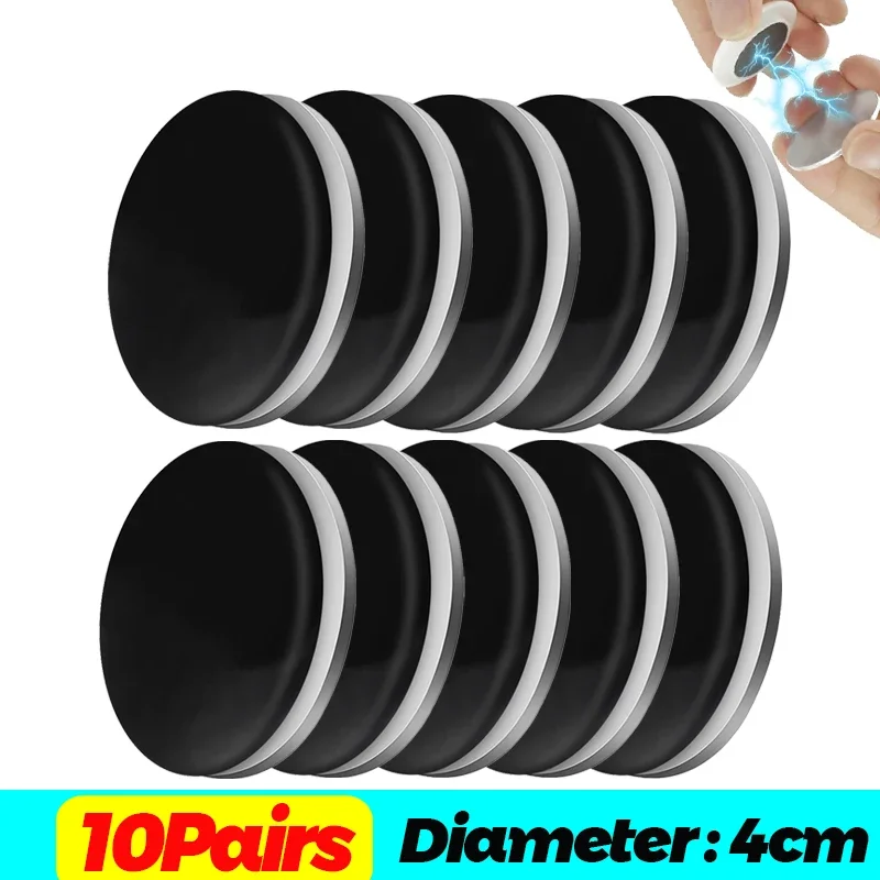 1/10 pares de pesas magnéticas para cortina, reutilizables, fuertes, magnéticos, impermeables, imán para cortina de ducha, pesas para cortinas, suministros para el hogar
