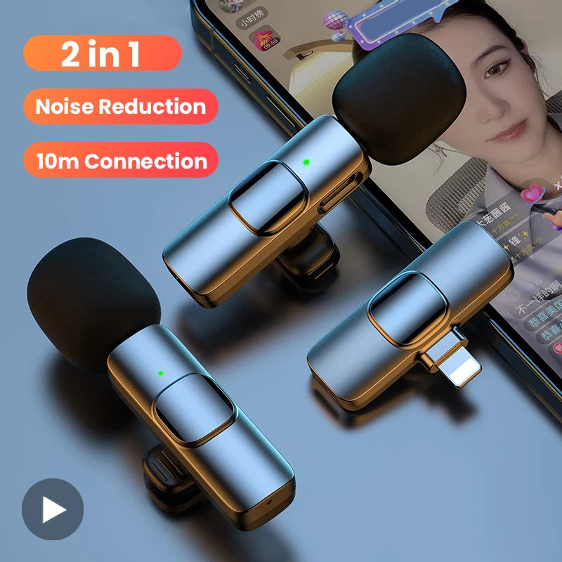 Ojal Lavalier micrófono de solapa inalámbrico Bluetooth Mini micrófono para teléfono PC móvil pequeño Micro pequeño corbata Mike Mikrofon USB