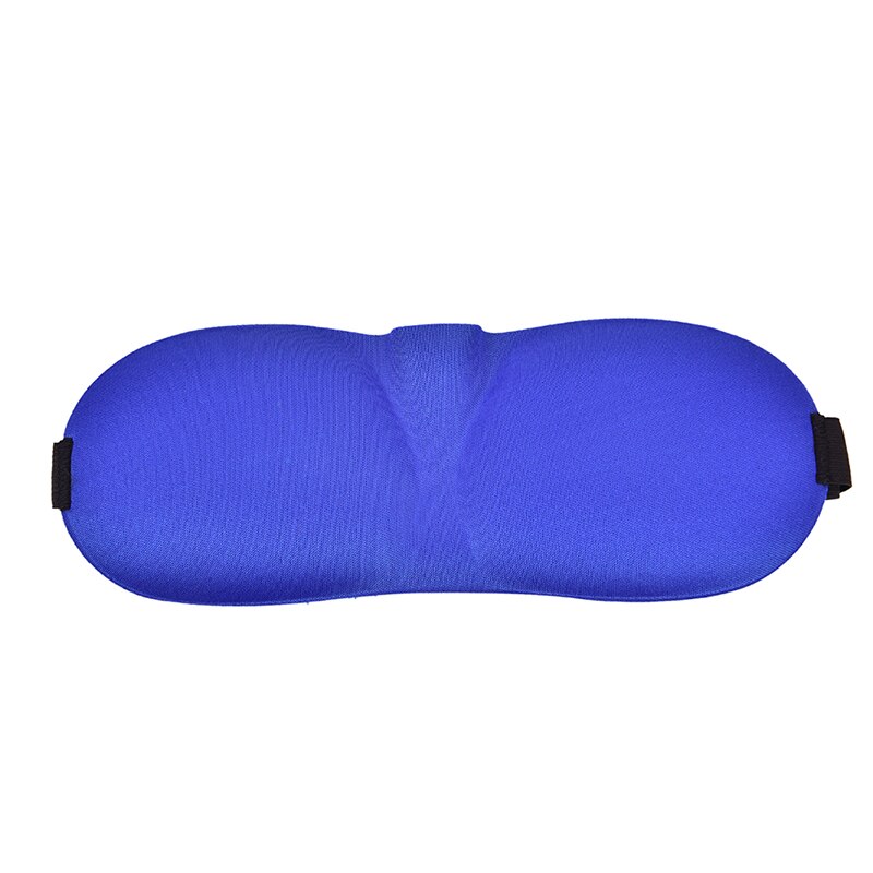 1 stuk zachte blinddoek reis ooglapje 3d slaapmaskers natuurlijk slaapmasker oogmasker oogkapje schaduw ooglapje vrouwen mannen: Blauw