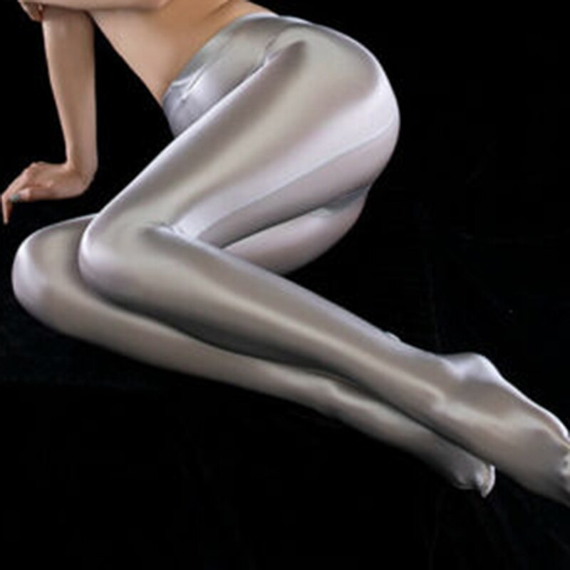 Vrouwen Glanzende Glossy Spandex Kousen Opaque Panty Sport Fitness Panty ED889