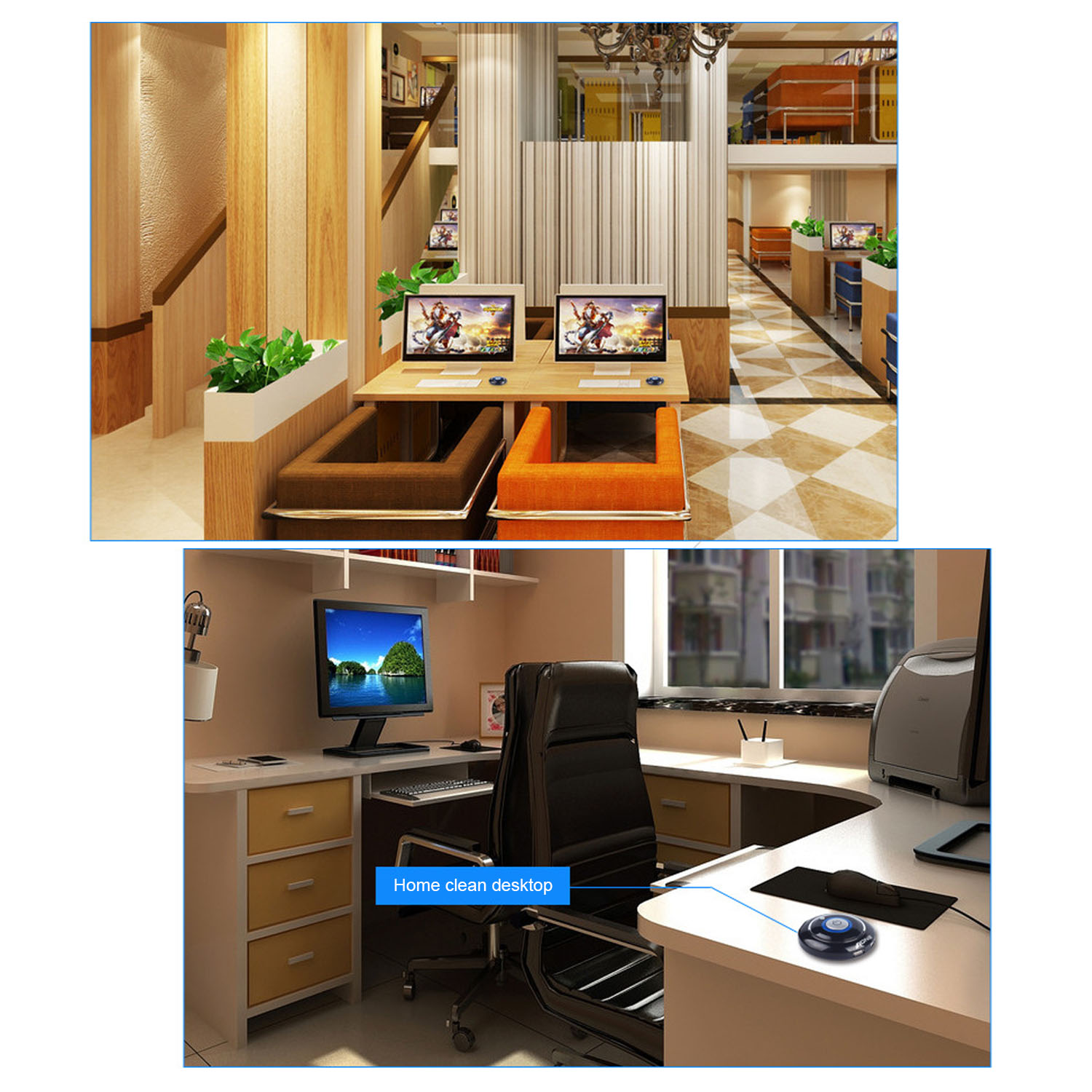 Vonets 1.2M Desktop Pc Computer Case Schakelaar On/Off Reset Met Dual Usb-poorten Power Reset Knop led Verlichting Verlengsnoer