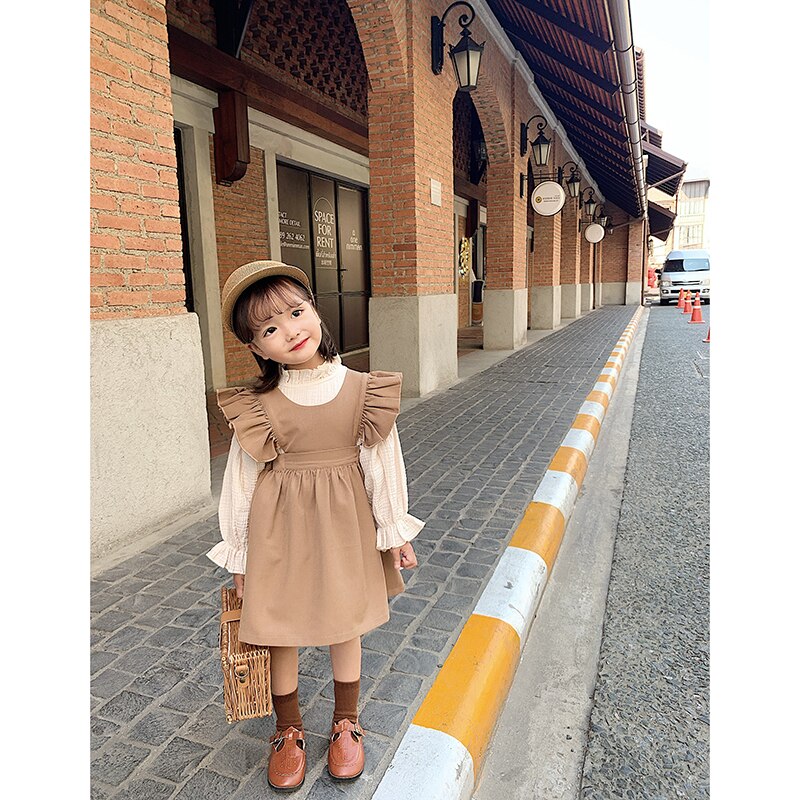 Primavera e autunno abbigliamento 2020 nuovi bambini Coreani di cotone e camicia di canapa di stile semplice