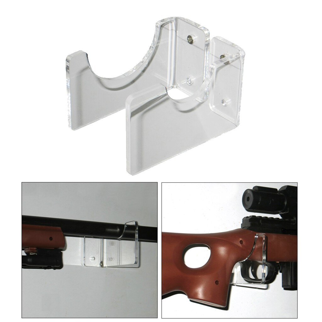 Clear Acryl Muurbevestiging Display Rack Stand Ondersteunt Beugels 4 Stuks Schroeven Materiaal: Acryl