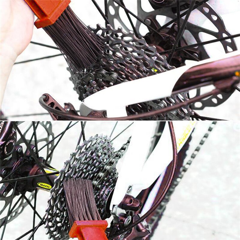 Universal Motorcycle Bicycle Gear Chain Maintenance Clean Dirt Brush Cleaning Tool Motorcycle Bicycle Clean Tool