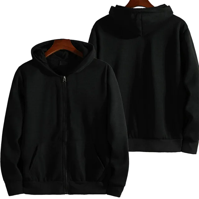 Herre oversized hættetrøjer med lynlås efterår vinter fleece hættetrøje solid lynlåsjakke sweatshirt koreansk hættetrøje herretoppe tøj: 4xl / Beige