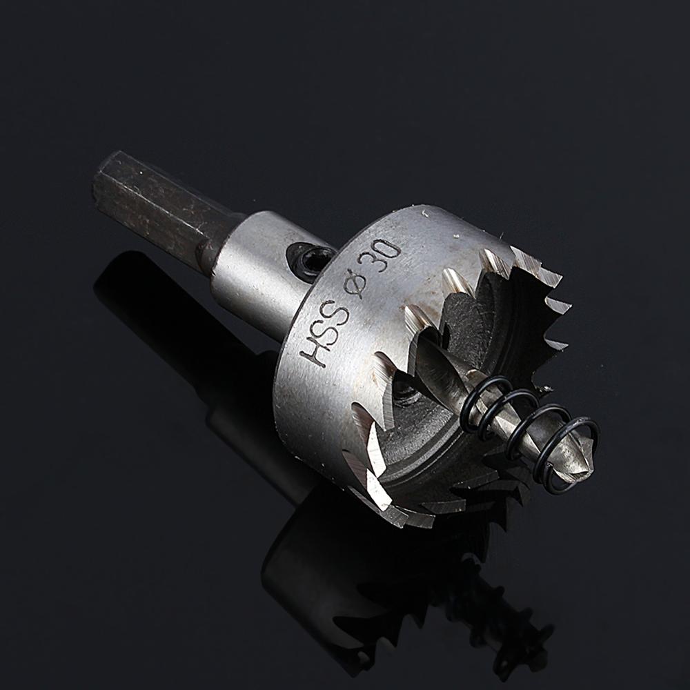 Taladro cortador de sierra con agujero de Metal de 16mm-32mm, Broca de Carburo de aleación para placa de acero inoxidable, Kit de sierras perforadoras de Metal de alta resistencia
