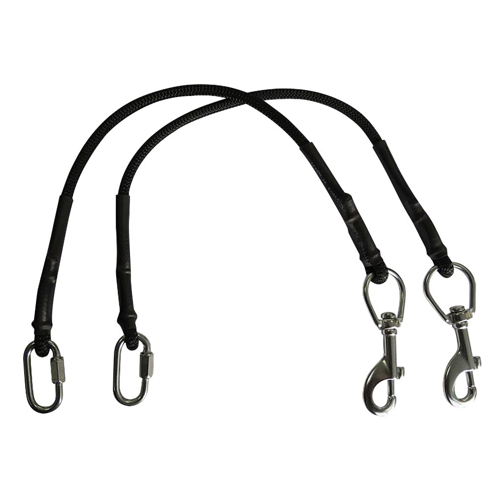 2pcs Cylinder Universal Elastic Rope Sidemount Scuba Diving Tank Band Rigging Kit With Snap Hook Bungee Stage Bottle Sports