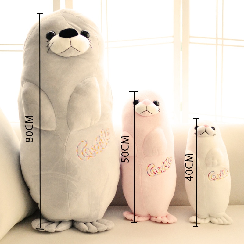 Lot de 40cm coussins en peluche en forme de phoque pour décoration de canapé, idéal pour un anniversaire de petite amie ou d'enfant (ntdiz 1074)