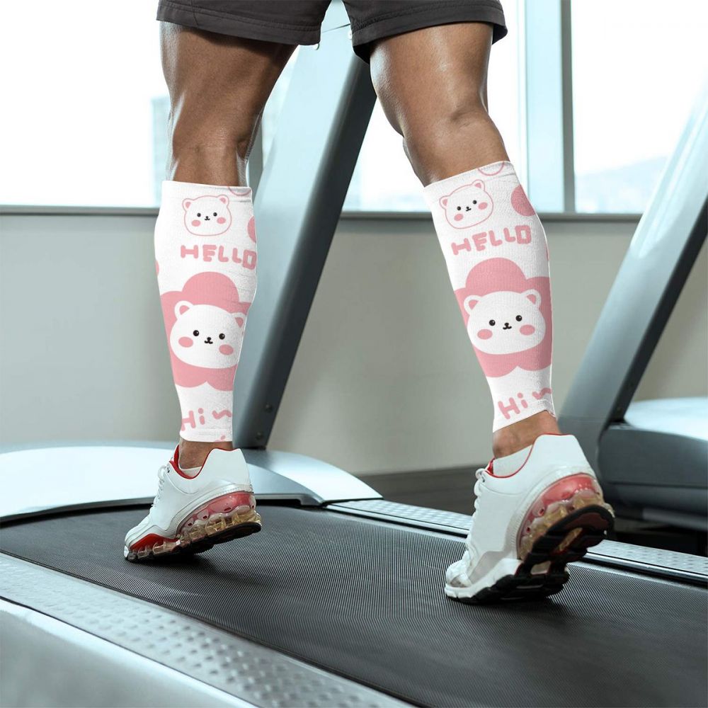 Sports Calf Bear Protector Calf Leg Running Compression Sleeve Socks Shin Splint Support Brace Guard Q007