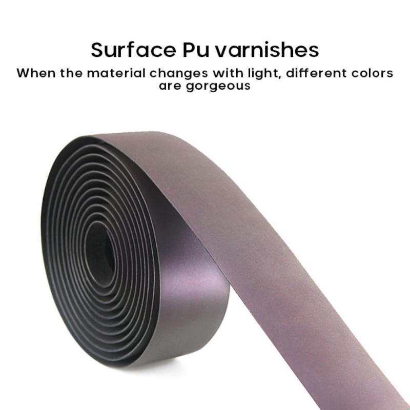 Tapes Light Reflective Dazzle Cycling Bar Tape MTB PU Leather Colorful Bicycle Grip Tape Road Bike Noctilucent Handlebar