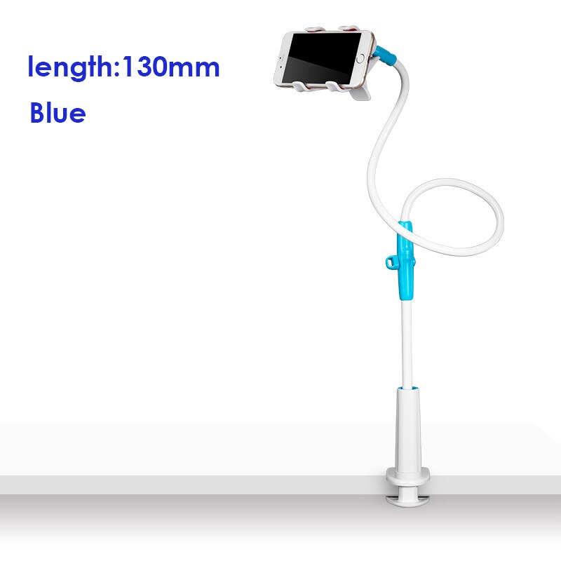 Telefoonhouder Met Lange Arm 75cm - Flexibele Lazy Bracket Voor Bureau En Nachtkastje Zwart