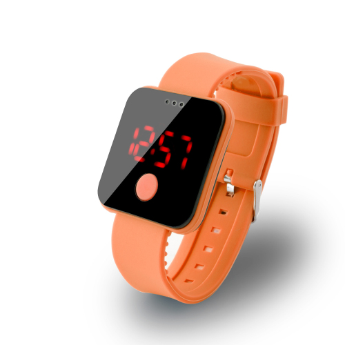 Écran tactile bracelet LED montres numériques pour hommes & dames & enfant horloge femmes montre-bracelet sport montre-bracelet Relogio Masculino: orange