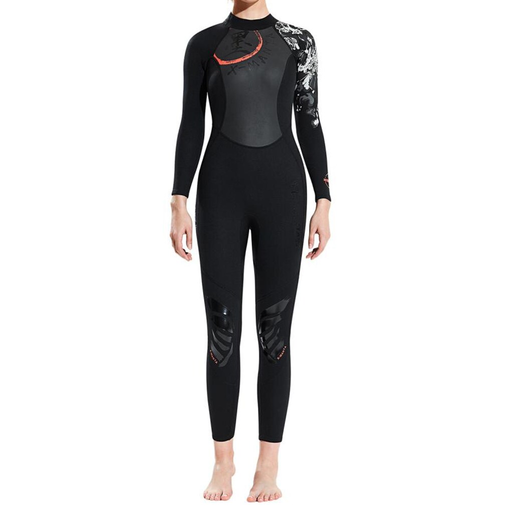 Women's Wetsuit - Full Body Back Zip Neoprene Dive Suit for Water Sports