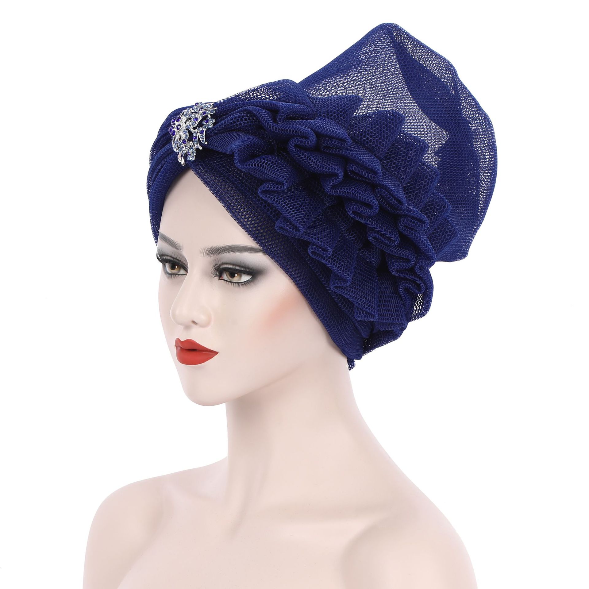 Autogele – couvre-chef africain en fil pour femmes, chapeau de mariage, prêt à porter, Turban avec diamants exagérés, 2022