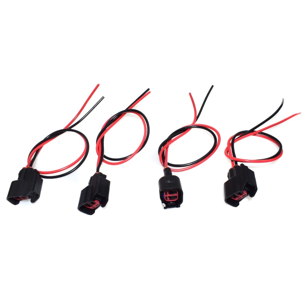ISANCE Fuel Injection Connector Plug &amp; Pigtail Wires For Ford Chevrolet Cadillac Mazda Dodge Jeep Hyundai OE# S824 WPT-159