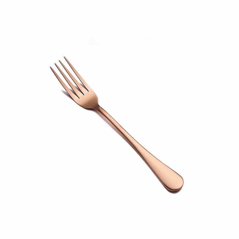 Spklifey Goud Serviesje Bruiloft Gouden Reizen Bestek Set Roestvrij Staal Diner Mes Vork Scoops Zilverwerk: fork