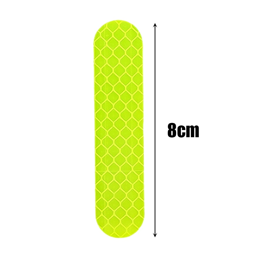 10/40/80pcs Nachtrijden Veiligheidswaarschuwing Reflecterende Stickers Universele Motor Fiets Skihelm Waarschuwing Reflecterende Stickers