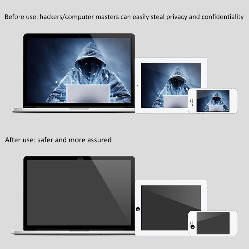 Screen Protectors 3PCS Webcam Cover Slide Camera Privacy Security Sticker For Phone Laptop Tablet