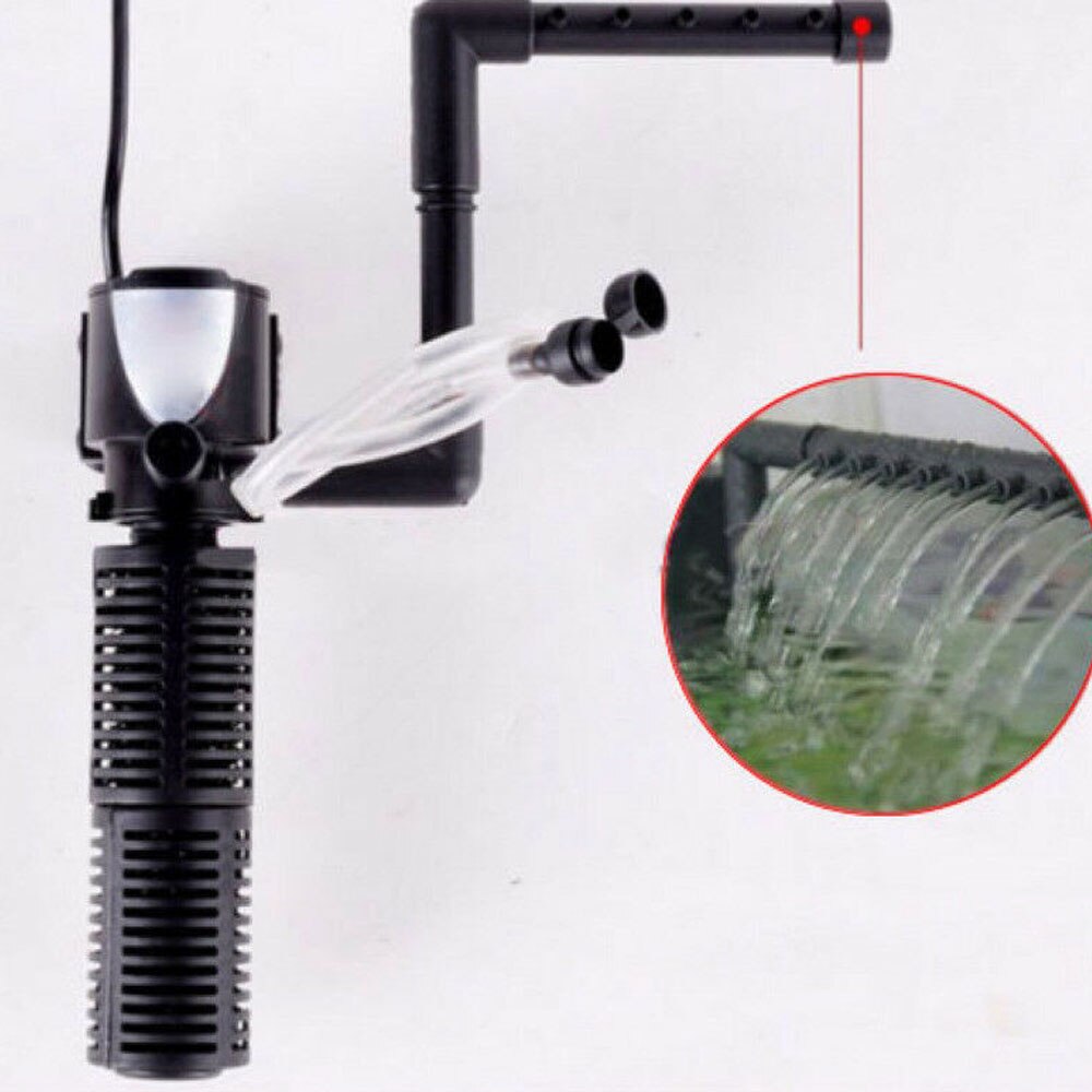 3-in-1 Mini Aquarium Interne Filter Zuurstof Dompelpomp Voor Fish Tank 5 W Regent Beluchting pomp