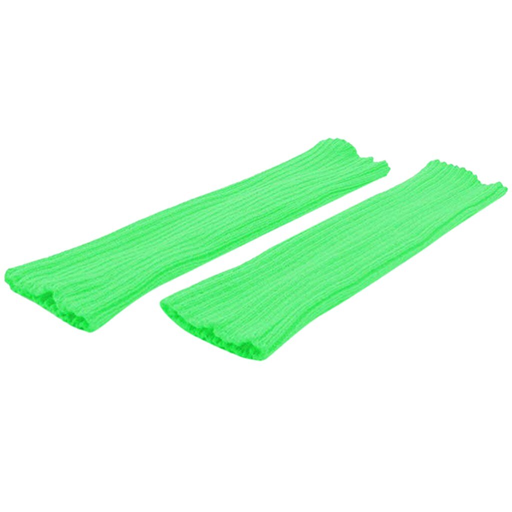 Femmes hiver jambières Fluorescence couleur rayure bottes manchettes plus tricot jambe fête bas calentadores de pierna mujer # CN20