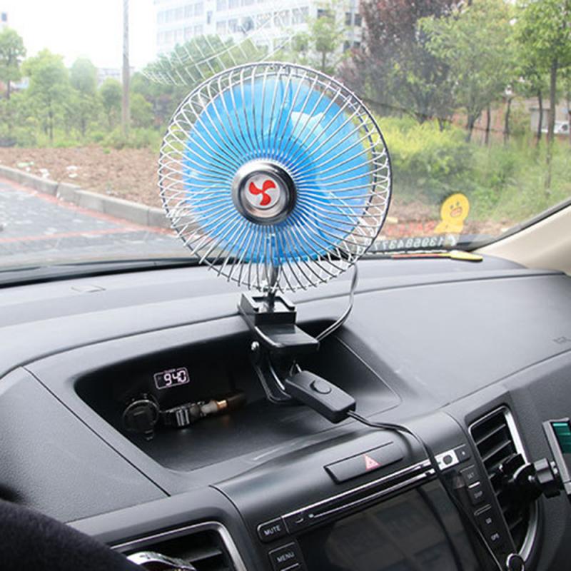 25W 12V 24V 180 Graden Alle-Ronde Verstelbare Car Auto Air Cooling Ventilator Laag Geluidsniveau Auto auto Cooler Ventilator Auto Fan Accessoires