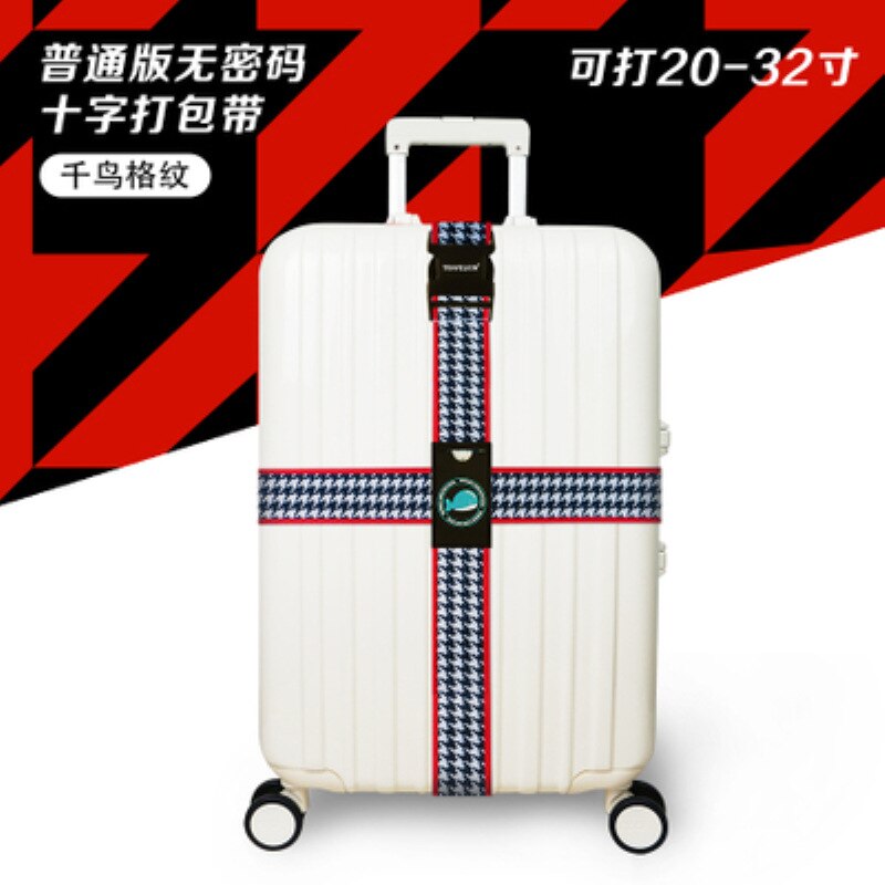 Bagagerem krydsbælte pakning justerbar rejse kuffert med nylon kuffert med rejsetilbehør: 01