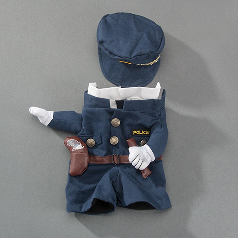 Funny Cat Outfits Pet Costumes Cats Suit Spring and Summer Puppy Dog Clothes Police Best Selling