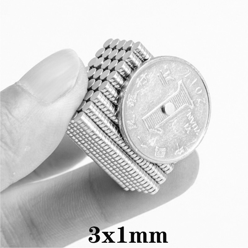100 ~ 10000 stk 3 x 1 mini små runde magneter 3mm*1mm neodymmagnet dia 3 x 1mm permanente ndfeb stærke kraftige magneter 3*1 mm