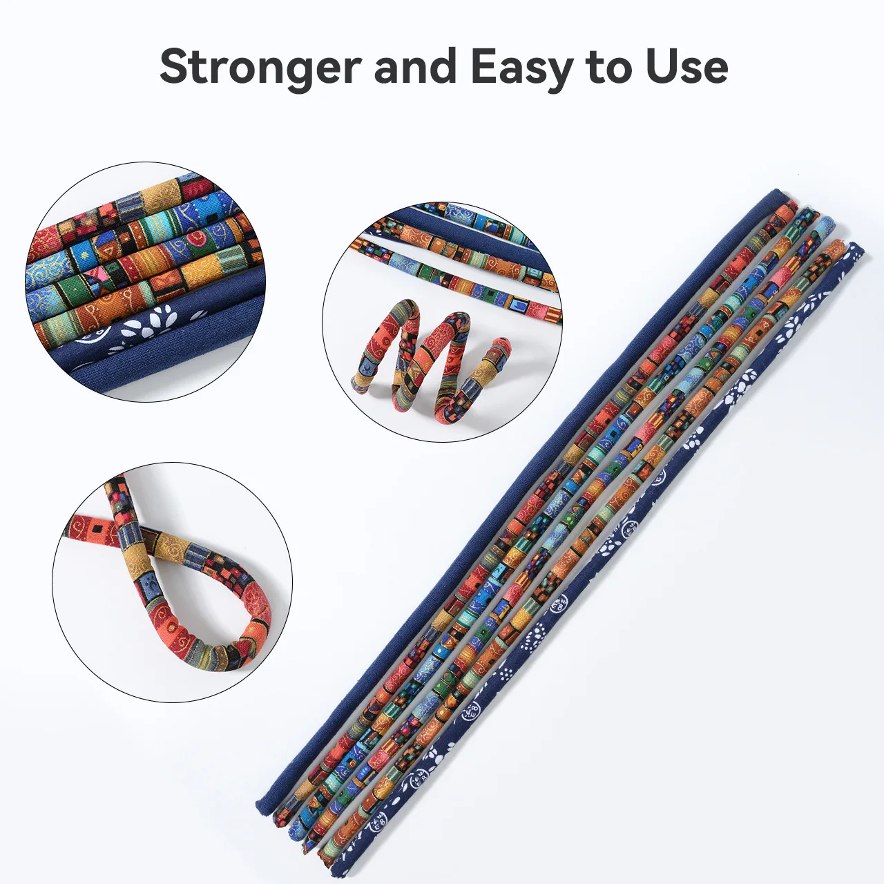 Buigbare Dreadlocks Haarband Spiraal Lock Haarbanden Lange Paardenstaart Houders Etnische Haarband Touw voor Vrouwen Meisjes Haaraccessoires