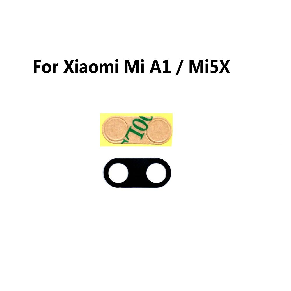 For Xiaomi Mi A1 5X Mi5X MiA1 M5X 5.5" Rear Back Camera Glass Lens Cover With Sticker Replacement Repair Parts