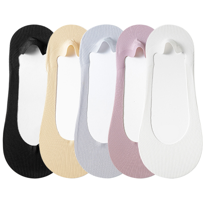 5 paar damessokken zomer ijszijde ademende pantoffels sokken onzichtbare effen kleur naadloze antislip sokken dames comfort