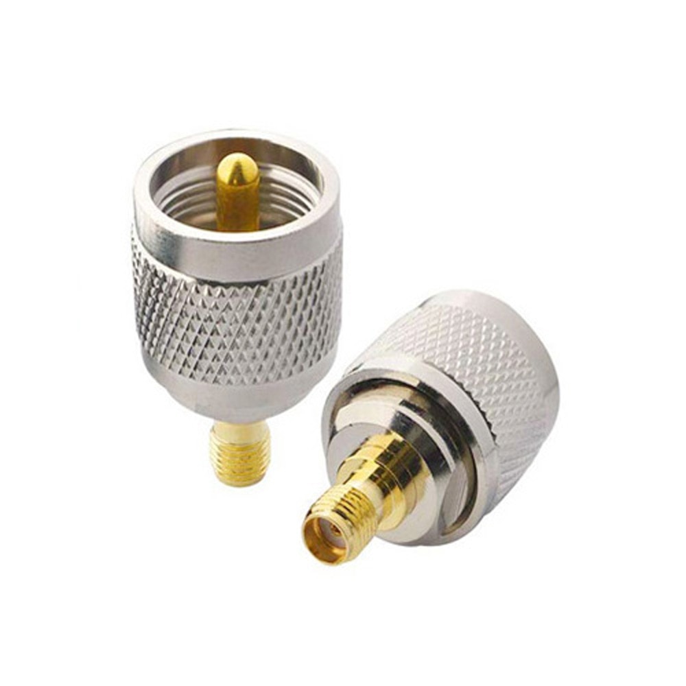 Adaptador RF UHF-SMA SMA hembra macho a UHF macho, conector PL259 SO239, adaptador Coaxial