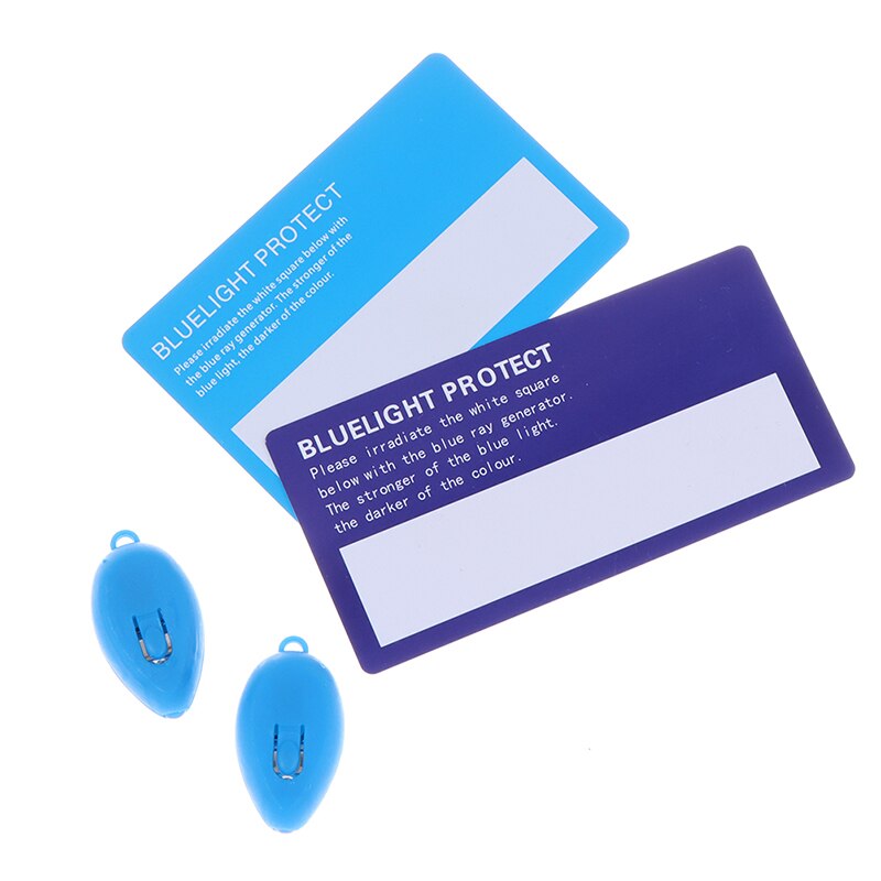 1Pcs Zaklampen Anti Blauw Licht & 1Pcs Card Led Plastic Zaklamp Glazen Test