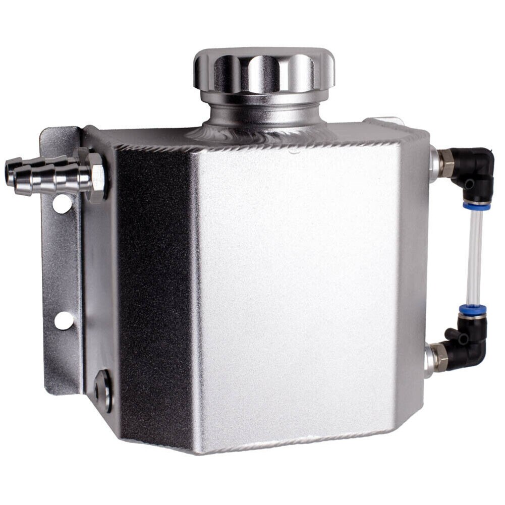 1000ml Universal Breather Bottle With Cap Replacement Reservoir Recovery Engine Radiator Overflow Oil Catch Can Coolant Tank