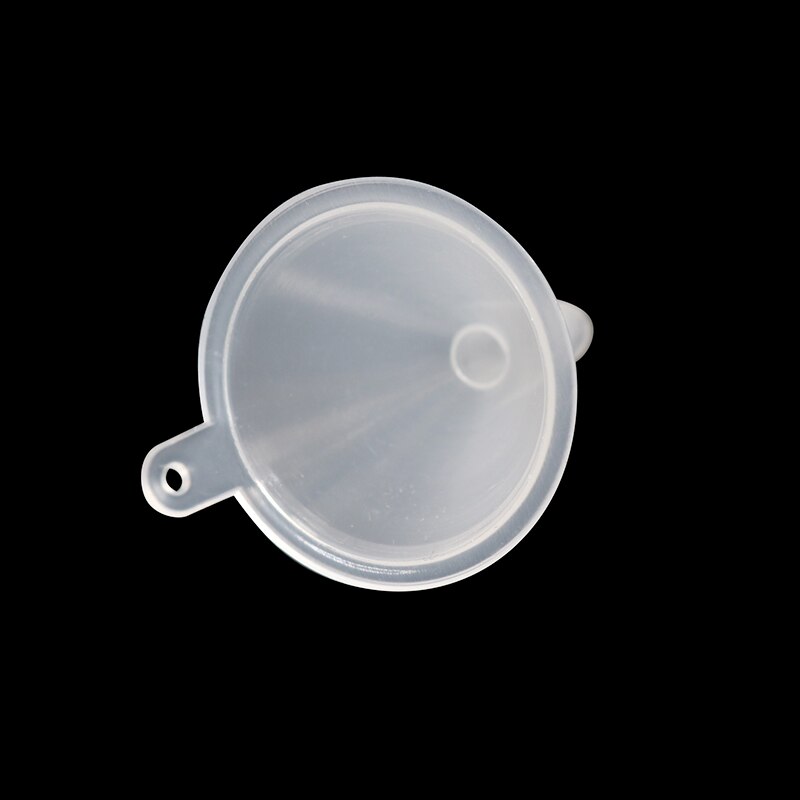 Mini botella de perfume de plástico transparente, embudo líquido, accesorios de laboratorio, herramienta pequeña de embalaje, herramientas auxiliares, 2 uds.