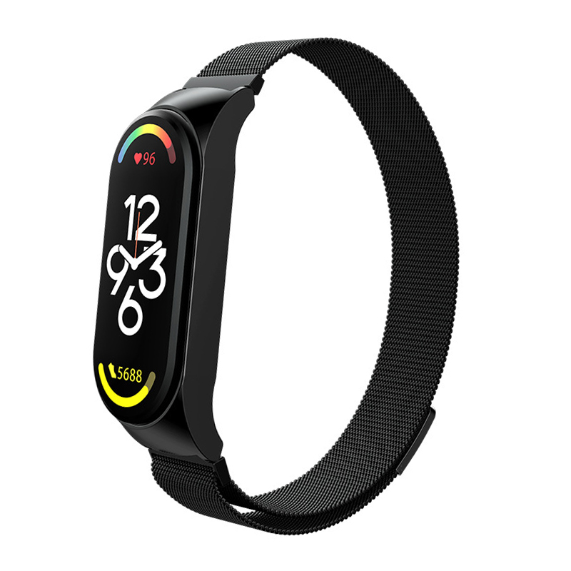 correa mi band 4 5 6 7, Milanese Loop para Xiaomi Mi Band 7, 6, 5 y 4, Correa de reloj de acero inoxidable, pulsera mi band 4, 6, 5, 3, 7 pro