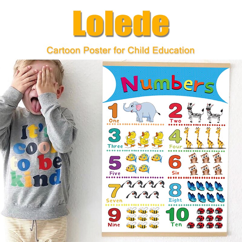 1Pcs 40X28Cm Materials for Children's Primary Education Paper Alphabet,number,color,seasons,farm Animals,solar System