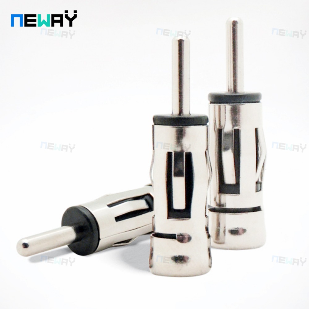 Car Vehicles Radio Stereo ISO To Din Aerial Antenna Mast Adapter Connector Plug for Car Radio Stereo Autoradio Fit Most Types