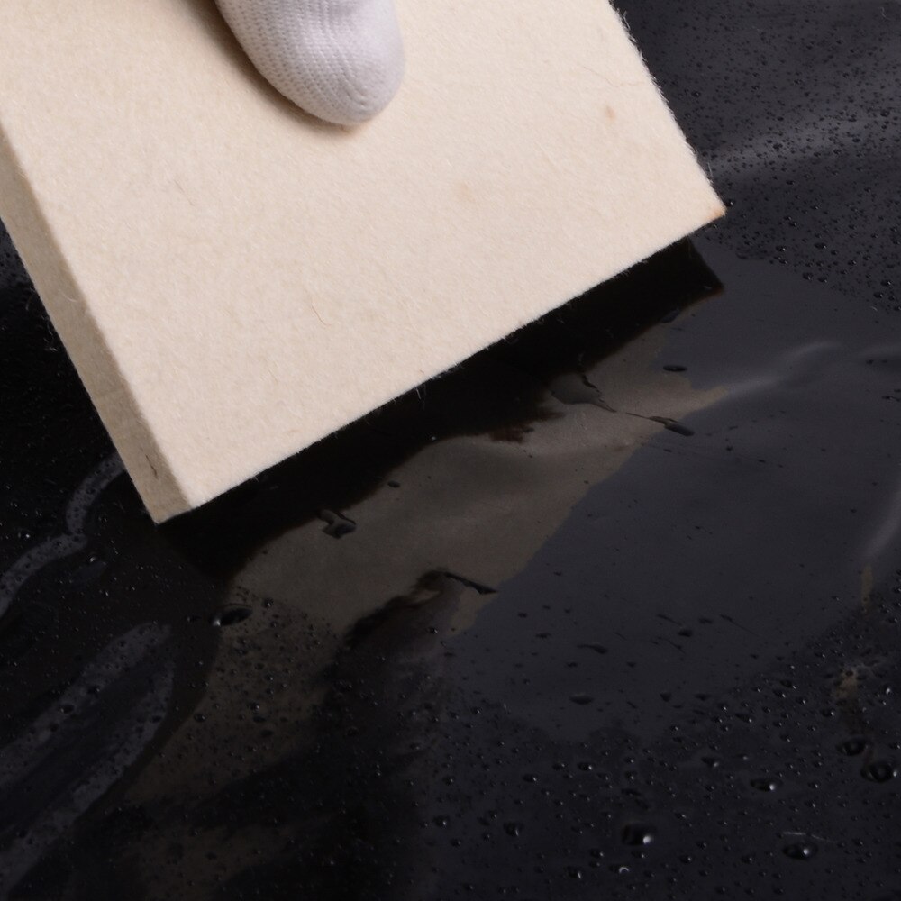 EHDIS 5pcs Window Tint Car Soft Wool Scraper Vinyl Film Sticker Wrapping Squeegee Carbon Fiber Decal Remover Cleaning Car Tools