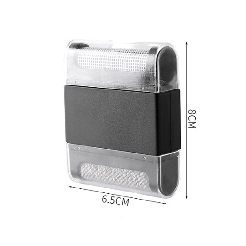 Przenośny mini kurz usuwanie kłaków szczotka sweter ubrania rolka robić usuwania kłaczków golarka robić płaszcza puch kędziory tkaniny urządzenia robić oczyszczania: podwójnie głowa czarny