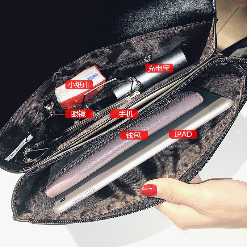 Vrouwen Tas Pure Kleur Envelop Handtas Clutch Bag Mode Enkele Schouder Kruis Tas
