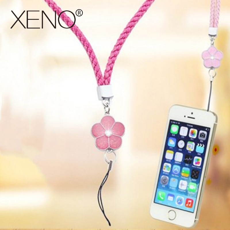 Mobile Phone Straps rope clover flower short hand rope universal squishy for key lanyard neck lanyard neckband anti-stress