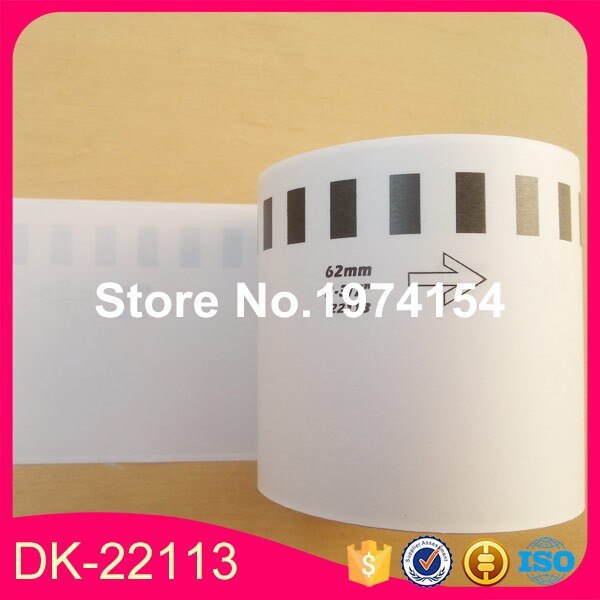 3x Rolls Brother Compatible Labels clear transparent sticker dk 22113 dk-22113 dk22113 dk-2113