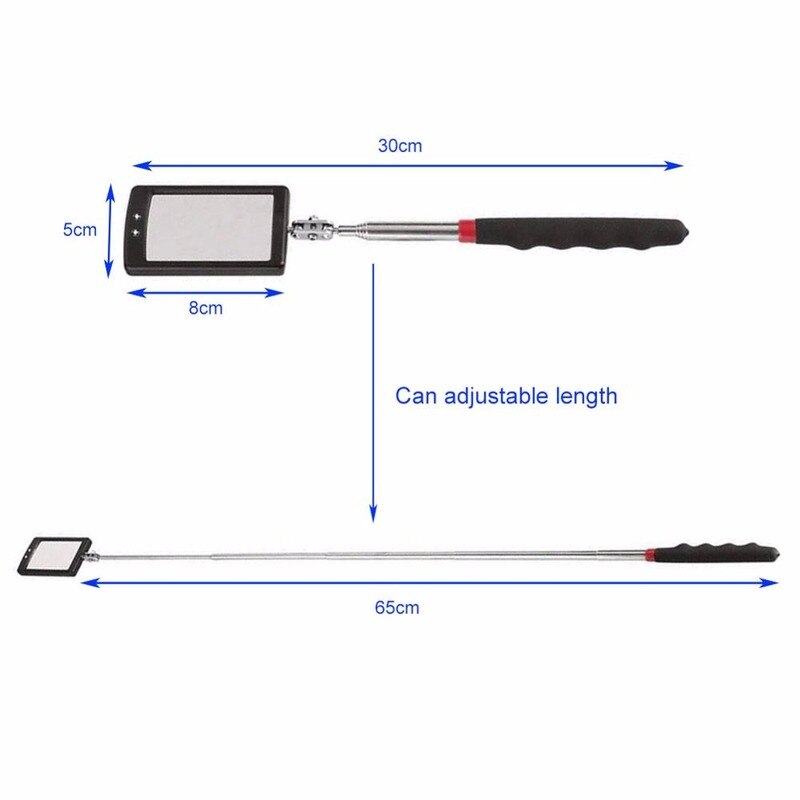 Uitbreidbaar Inspectie Spiegel Voor Auto Led Lamp Endoscoop 360 Graden Roterende Chassis Hoek Endoscoop Diagram Inspectie Tool