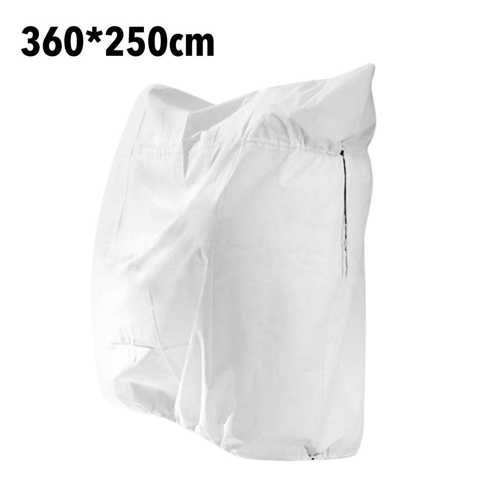 Kraftig vinterbeskyttelse plantebetræk vinterbetræk anti-frost lynlås og snøre kuldebeskyttelse non-woven plante frostvæskepose