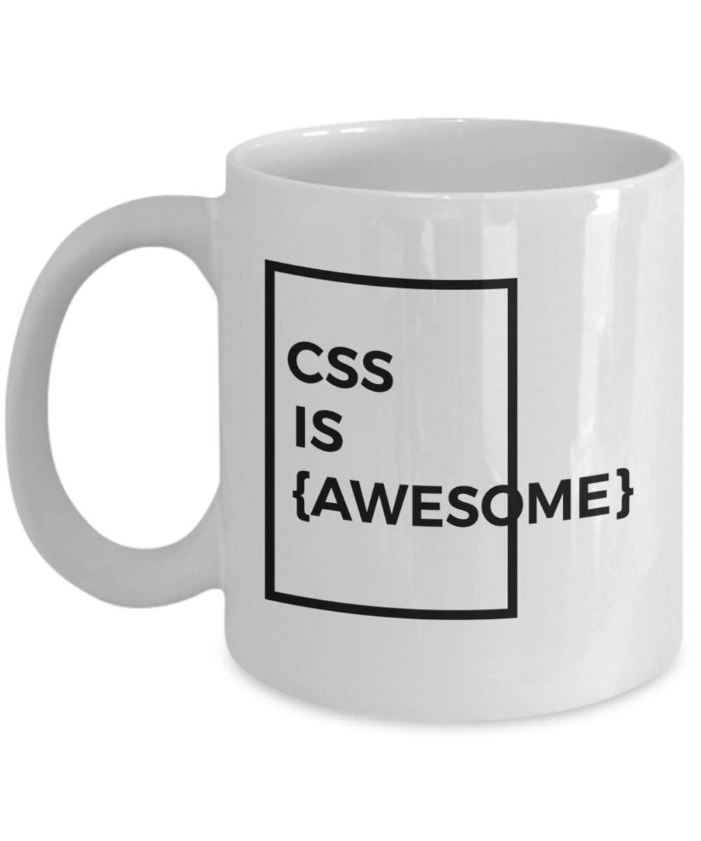 Tasse à thé en céramique | Programmateur de tasse à café impressionnant CSS Is développeur Web HTML11oz: C / Box Packing