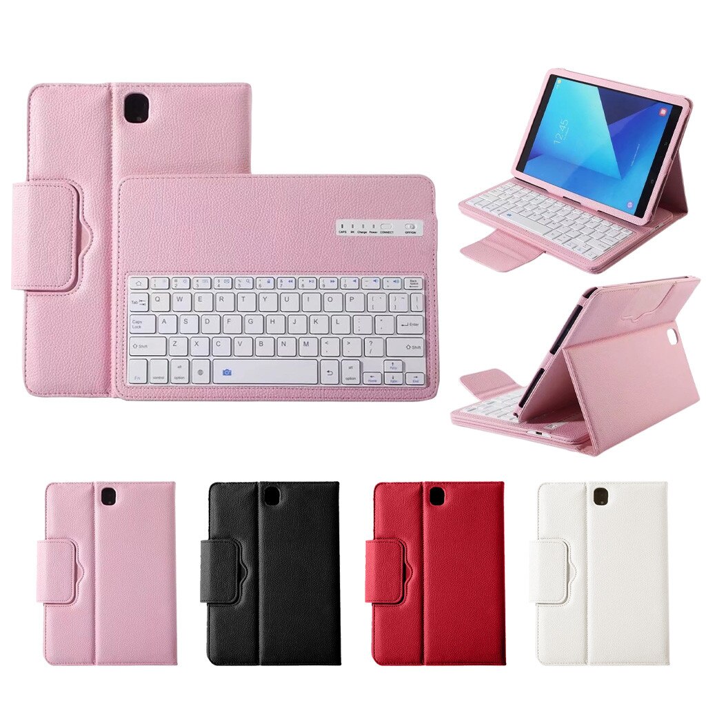 Detachable Wireless Bluetooth Keyboard For Samsung Galaxy Tab S3 T820 9.7 Case Auto Sleep/Wake Cover+Wirelss Keyboard