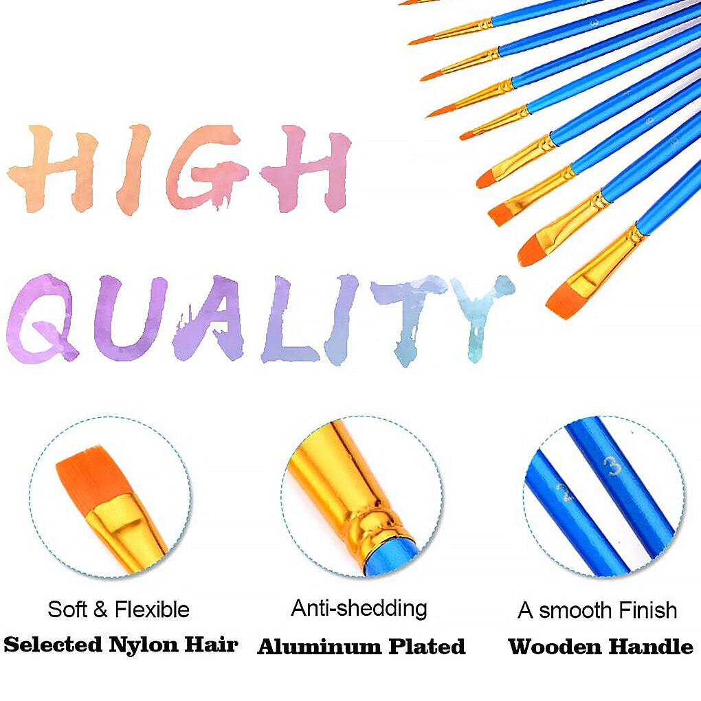 26 Pcs/set Painting Brush Palette Set Artist Students Watercolor Acrylic Oil Painting Brush Tool Kit